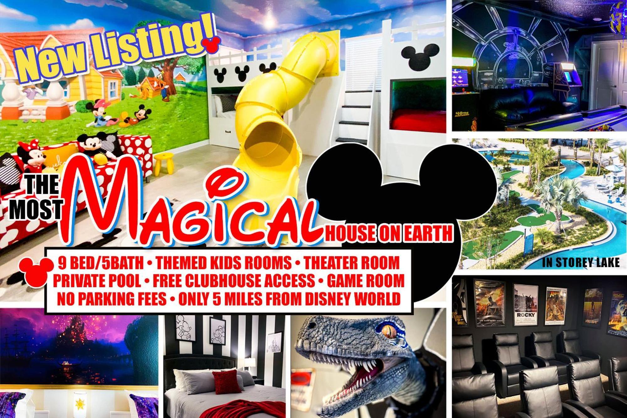 קיסימי Magical Family Vacation Home Near Disney World At Storey Lake, Star Wars Gameroom, Pool, Theater, Mickey Slide, Sleeps Up To 28 מראה חיצוני תמונה